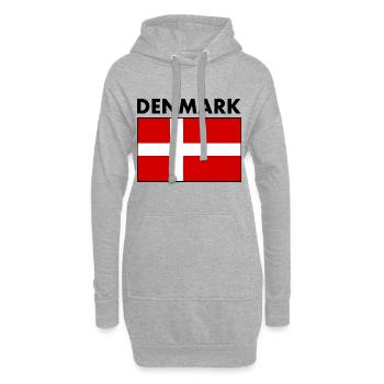 Danemark - Sweat-shirt à capuche long Femme - gris chiné - Devant