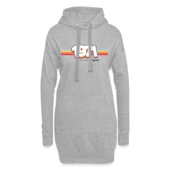 1971 Die Geburt der Legenden - Hoodie-Kleid - Grau meliert - Vorne