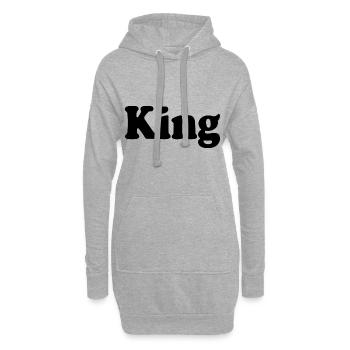 King - Hoodie-Kleid - Grau meliert - Vorne