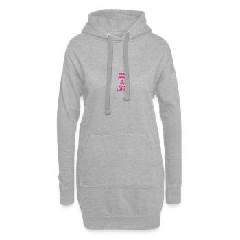 DEIN LÄCHELN IST MEINE REVOLUTION - Hoodie-Kleid - Grau meliert - Vorne