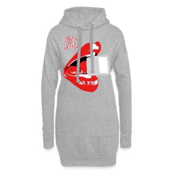 Suesse Liebe - Hoodie-Kleid - Grau meliert - Vorne
