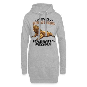 Bartagam - Hoodie-Kleid - Grau meliert - Vorne