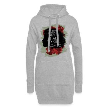 Rose Hathaway Zitat Juliet never hat to kill Romeo - Hoodie-Kleid - Grau meliert - Vorne