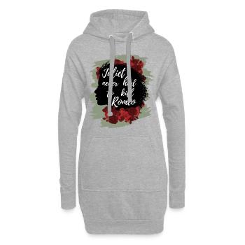 Rose Hathaway cite Juliette ne chapeau jamais pour tuer Roméo - Sweat-shirt à capuche long Femme - gris chiné - Devant