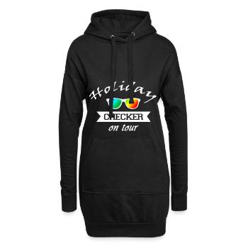 Urlaub checker - cool - Hoodie-Kleid - Schwarz - Vorne
