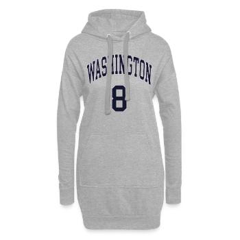 Washington 8 - Hoodie-Kleid - Grau meliert - Vorne