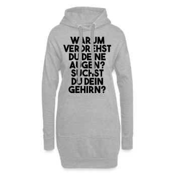 Lustige Sprüche Witzige Sprüche Geschenk - Hoodie-Kleid - Grau meliert - Vorne