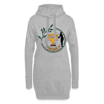 Discgolf Siegerin Discgolferin Spielerin Sieg - Hoodie-Kleid - Grau meliert - Vorne