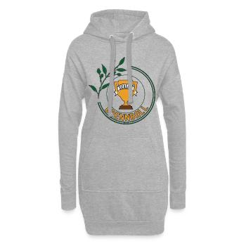 Brennball Siegerin Brennballerin Spielerin Sieg - Hoodie-Kleid - Grau meliert - Vorne