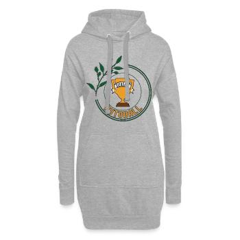 Autoball Siegerin Autoballerin Spielerin Fußball - Hoodie-Kleid - Grau meliert - Vorne