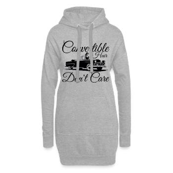 Convertible Hair Don't Care Funny Summer Driving - Sweat-shirt à capuche long Femme - gris chiné - Devant