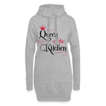 cuisine - Sweat-shirt à capuche long Femme - gris chiné - Devant