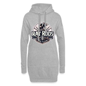 Chemise Ratsking Ratlook – Style rustique personnalisé - Sweat-shirt à capuche long Femme - gris chiné - Devant