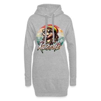 Bober Reggae - Rasta Bobr Marly - Hoodie-Kleid - Grau meliert - Vorne