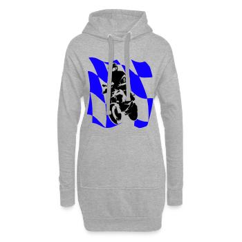 13GeländeSportBayern00 - Hoodie-Kleid - Grau meliert - Vorne