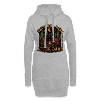 National Park After Dark - Hoodie Dress - heather grey - Front