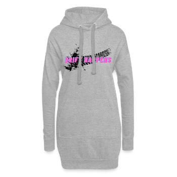 Driften Drift Rallye Motorsport Auto Geschenk 1 - Hoodie-Kleid - Grau meliert - Vorne