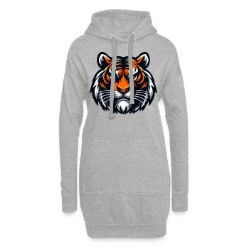König Tiger - Hoodie-Kleid - Grau meliert - Vorne