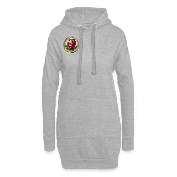 Ich bringe meine Erdbeere zurück - Hoodie-Kleid - Grau meliert - Vorne