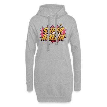 Super Amelia - Hoodie-Kleid - Grau meliert - Vorne