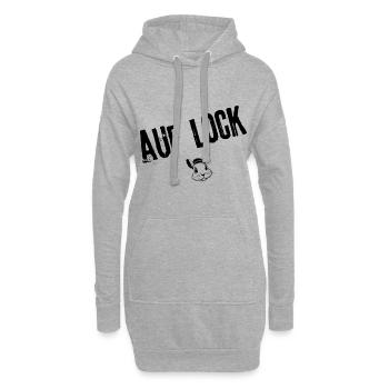 Temporäre Pause Styles | Jugendwort - Hoodie-Kleid - Grau meliert - Vorne