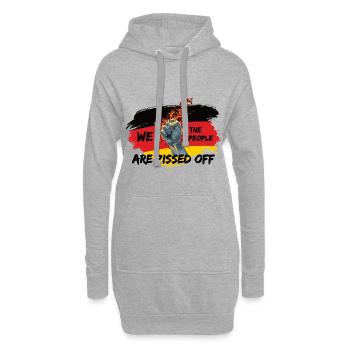 Deutschland Flagge Volk - Hoodie-Kleid - Grau meliert - Vorne