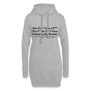 But If She Did It Was My Brother - Family Sayings - Sweat-shirt à capuche long Femme - gris chiné - Devant
