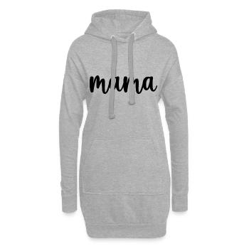 Maman meilleure maman - Sweat-shirt à capuche long Femme - gris chiné - Devant