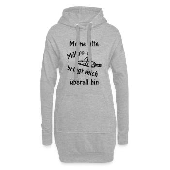 Alte Möhre | Lustige Auto Autofahrer Sprüche - Hoodie-Kleid - Grau meliert - Vorne