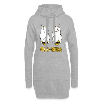 Abeilles abeilles abeilles d'halloween - Sweat-shirt à capuche long Femme - gris chiné - Devant