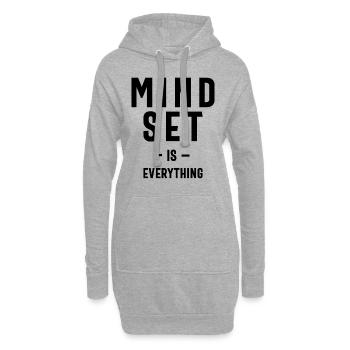 Croissance Mindset Entrepreneur Teacher Motivation - Sweat-shirt à capuche long Femme - gris chiné - Devant