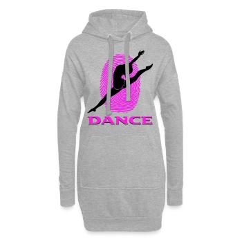 Dance - Hoodie-Kleid - Grau meliert - Vorne