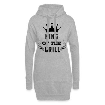 King of the grill - Hoodie-Kleid - Grau meliert - Vorne