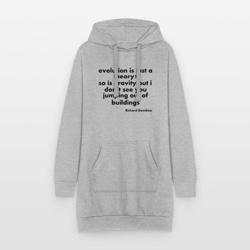 citations d'évolution Sweat-shirt à capuche long Femme