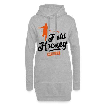 feldhockey sport - Hoodie-Kleid - Grau meliert - Vorne