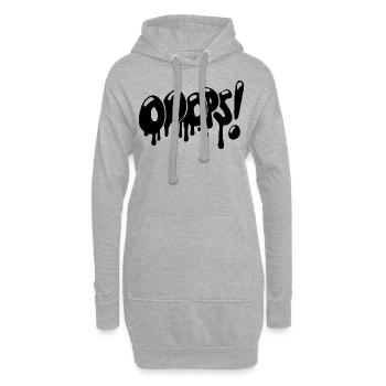 OOOPS! Graffiti Style - Hoodie-Kleid - Grau meliert - Vorne