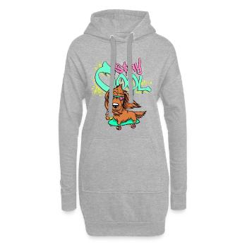 Stay Cool! - Hoodie Dress - heather grey - Front
