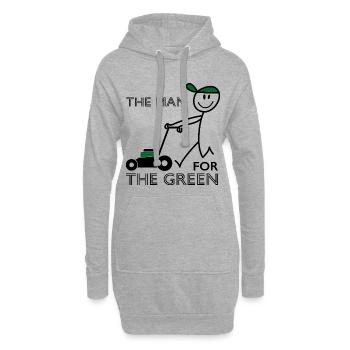 Des phrases drôles pour les jardiniers - Sweat-shirt à capuche long Femme - gris chiné - Devant