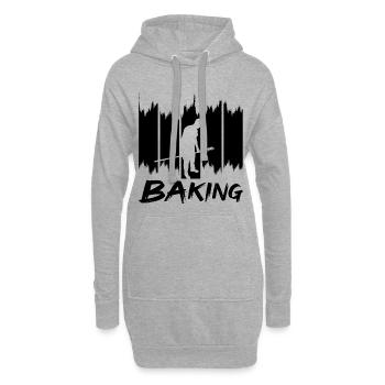 Bake - Hoodie Dress - heather grey - Front