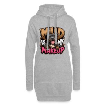 Staffordshire Bull Terrier - Hoodie Dress - heather grey - Front