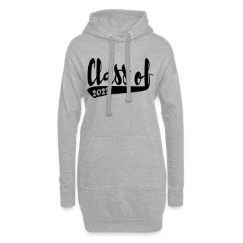 Class of 2022 schlicht vintage Design - Hoodie-Kleid - Grau meliert - Vorne