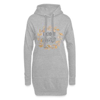 Freudenschenker - Hoodie-Kleid - Grau meliert - Vorne