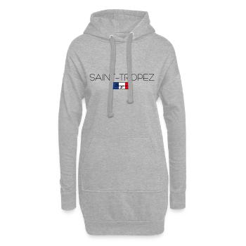 SAINT-TROPEZ FRANKREICH URLAUB SOMMER PARTY (b) - Hoodie-Kleid - Grau meliert - Vorne
