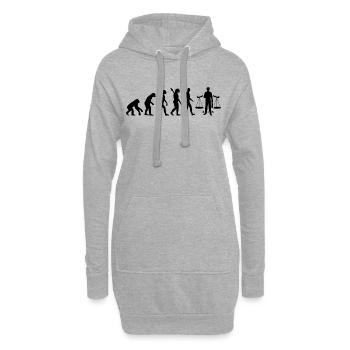 evolution ANWALT JURA Black - Hoodie-Kleid - Grau meliert - Vorne