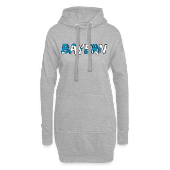 Inscription de Bavière - Sweat-shirt à capuche long Femme - gris chiné - Devant