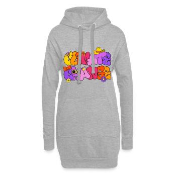 Changement climatique, Changement climatique - Sweat-shirt à capuche long Femme - gris chiné - Devant