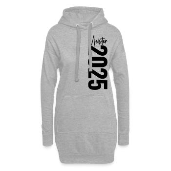 Meister 2025 - Hoodie-Kleid - Grau meliert - Vorne