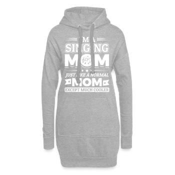 I'm a singing mom - Choir Mom Mother Musician Gift - Hoodie-Kleid - Grau meliert - Vorne