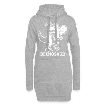 Beenosaur - Bees Honey Dinosaur Reptils Gift - Hoodie-Kleid - Grau meliert - Vorne
