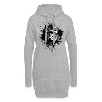 gorila - Sudadera vestido con capucha - gris jaspeado - delante